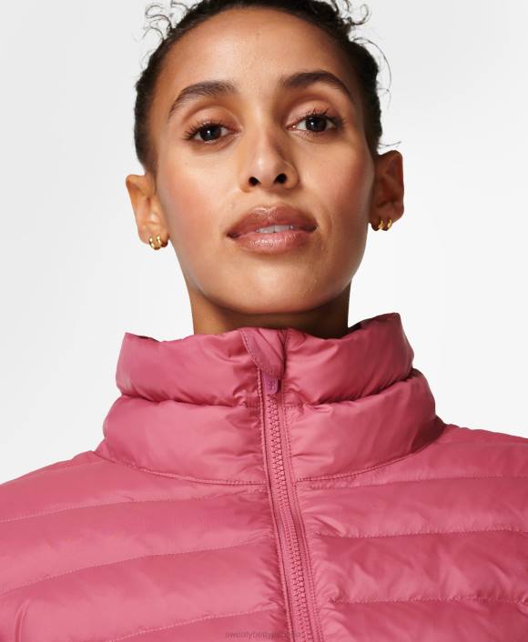 ropa aventura rosa T28T762 chaqueta plegable pathfinder mujer Sweaty Betty