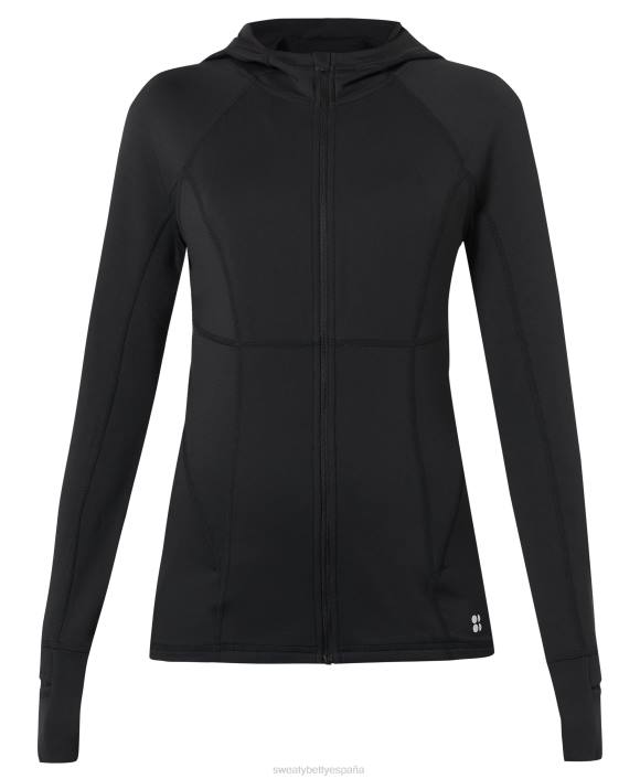 ropa negro T28T130 carrera profesional con cremallera mujer Sweaty Betty