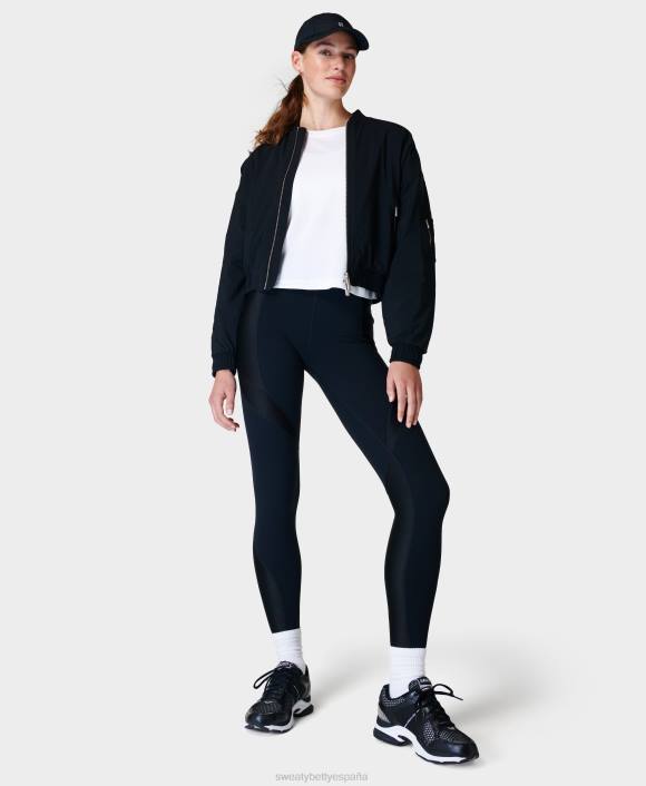 ropa negro T28T292 chaqueta bomber exploradora mujer Sweaty Betty