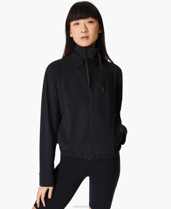 ropa negro T28T750 chaqueta explorer con cremallera mujer Sweaty Betty