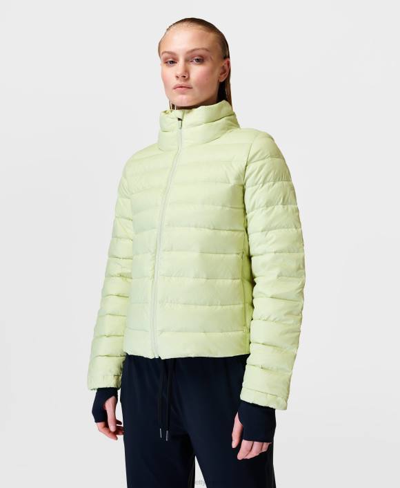 ropa verde brillante T28T763 chaqueta plegable pathfinder mujer Sweaty Betty