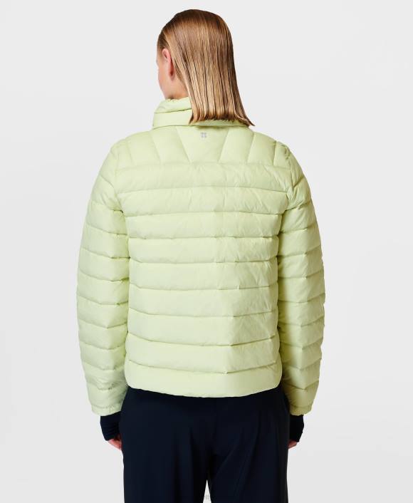 ropa verde brillante T28T763 chaqueta plegable pathfinder mujer Sweaty Betty