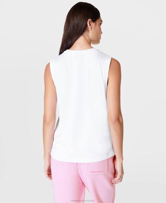 ropa blanco T28T235 camiseta sin mangas esencial mujer Sweaty Betty