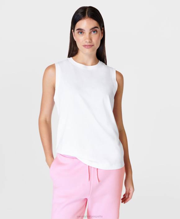 ropa blanco T28T235 camiseta sin mangas esencial mujer Sweaty Betty