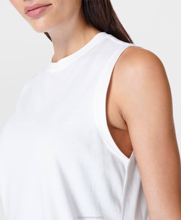 ropa blanco T28T235 camiseta sin mangas esencial mujer Sweaty Betty