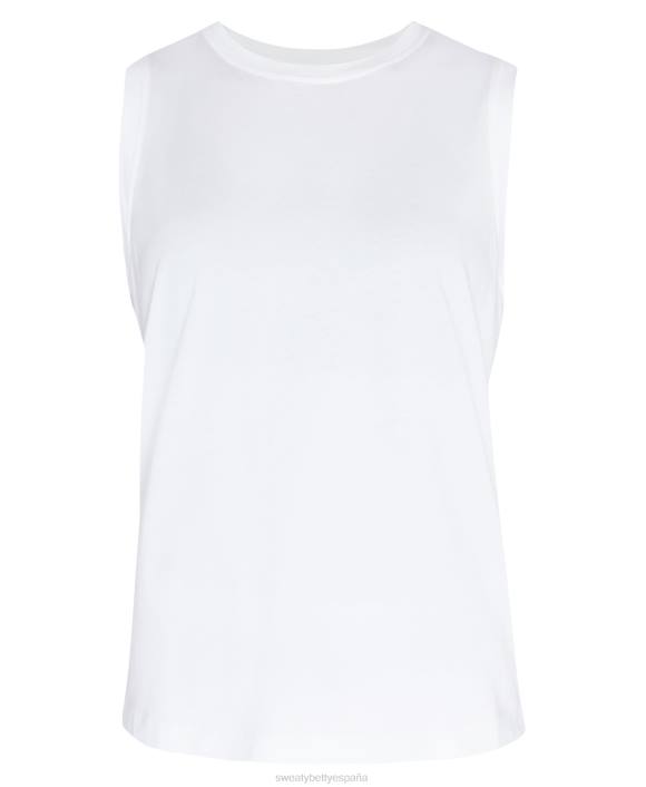 ropa blanco T28T235 camiseta sin mangas esencial mujer Sweaty Betty