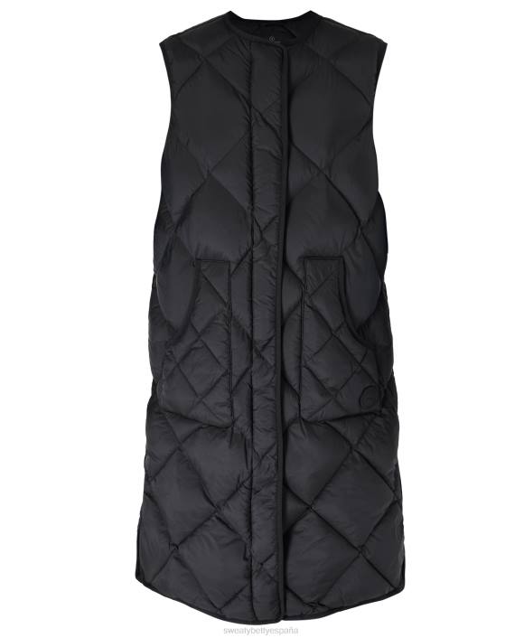 ropa negro T28T749 chaleco acolchado mujer Sweaty Betty