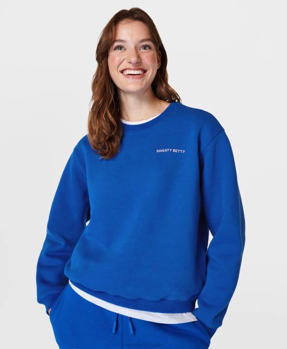 ropa azul relámpago T28T146 sudadera potencia mujer Sweaty Betty