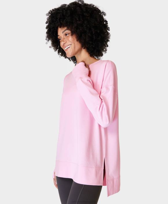 ropa rosa tiza T28T47 sudadera larga after class mujer Sweaty Betty